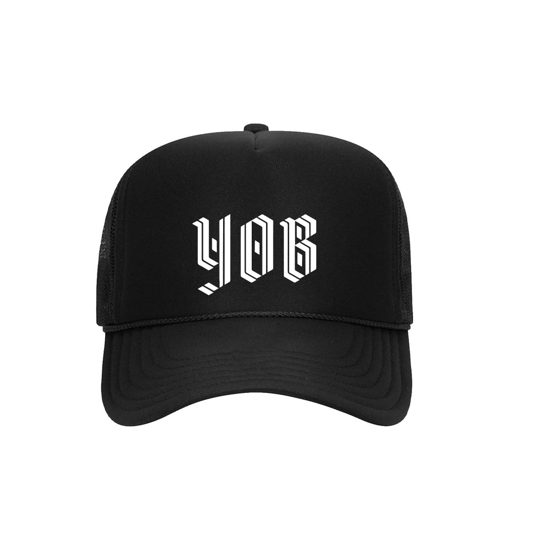 YOB Cord Logo Hat (Black/White)
