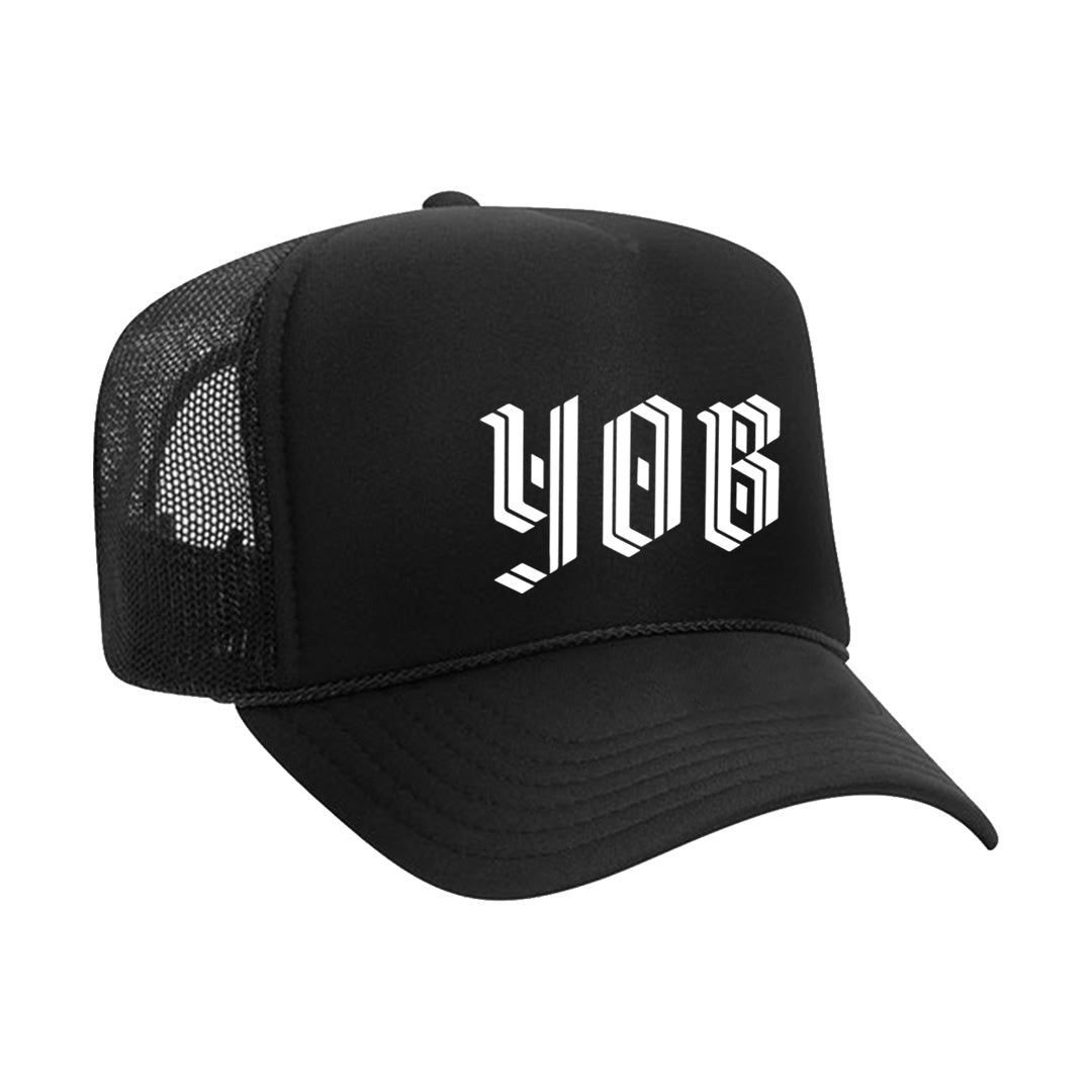 YOB Cord Logo Hat (Black/White)