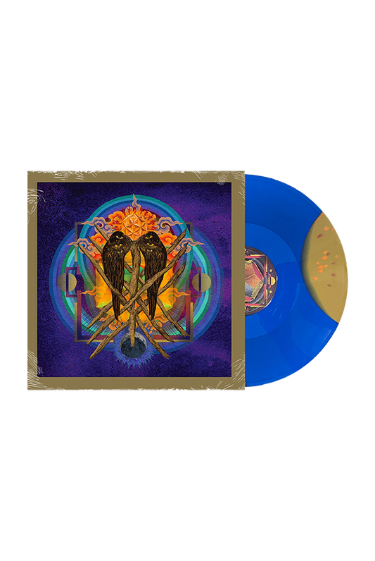 Our Raw Heart Vinyl (Royal Blue and Gold Moon Phase Effect with Splatter)
