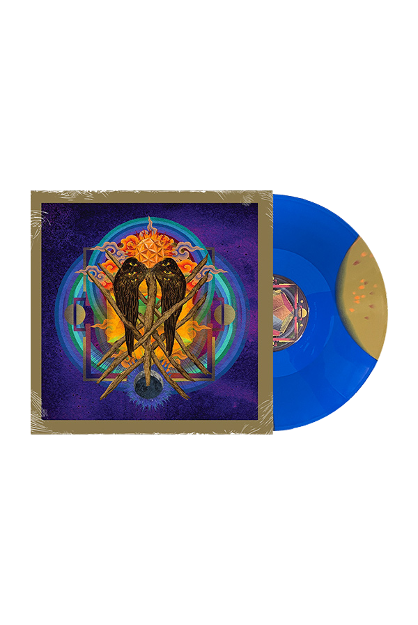 Our Raw Heart Vinyl (Royal Blue and Gold Moon Phase Effect with Splatter)