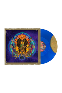 Our Raw Heart Vinyl (Royal Blue and Gold Moon Phase Effect with Splatter)