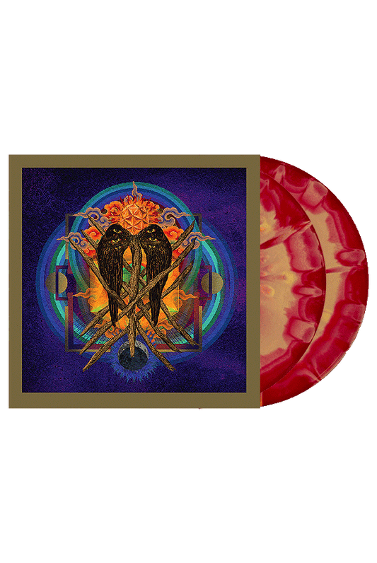 Our Raw Heart Vinyl (Blood Red & Mustard Merge W/ Heavy Orange Splatter)