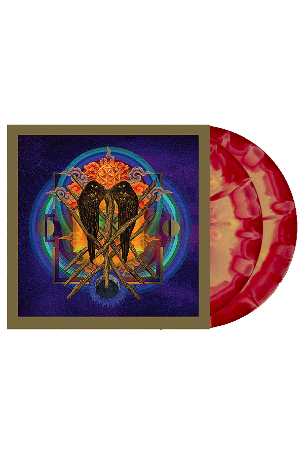 Our Raw Heart Vinyl (Blood Red & Mustard Merge W/ Heavy Orange Splatter)